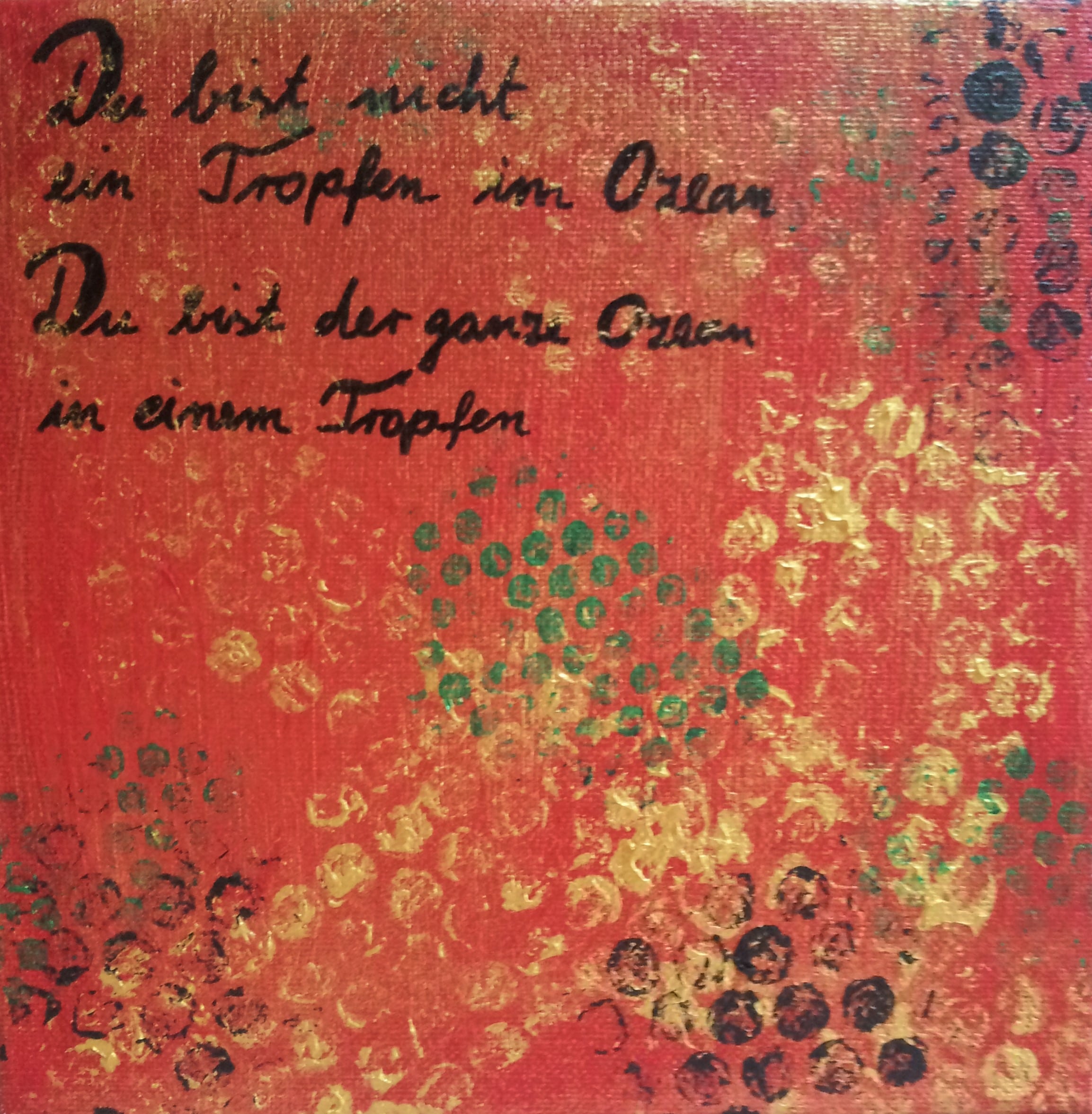 Spruch Ozean - 20x20cm